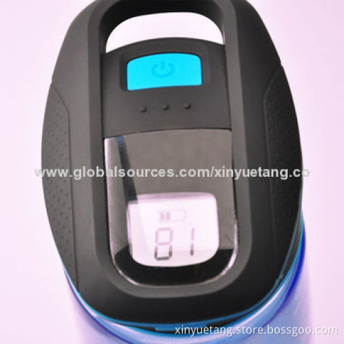 2014 new design high-tech UV sterilization 750mL sports bottle with LED light